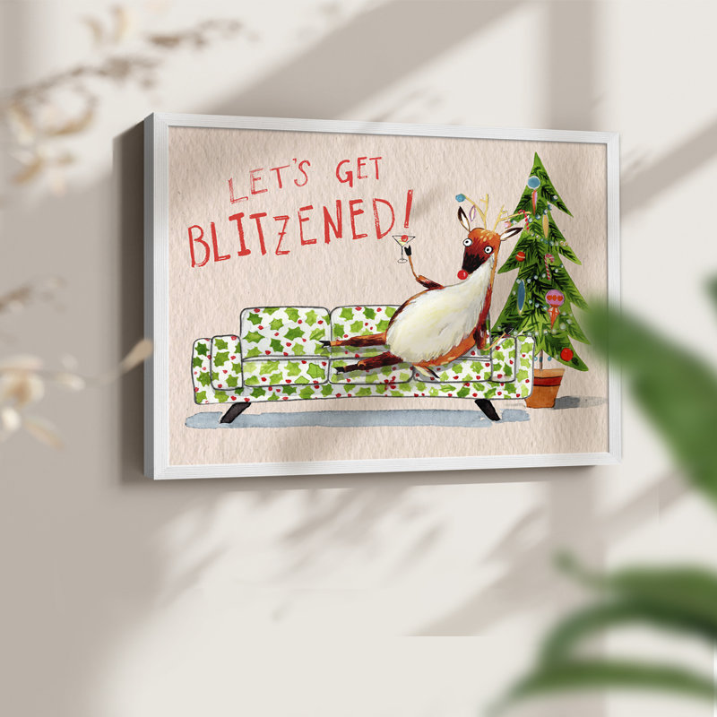 «Get Blitzensible II», reproduction encadrée, H 11 po x l 14 po, Blanc