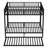 Metal Bunk Bed with Trundle, Black-114313891