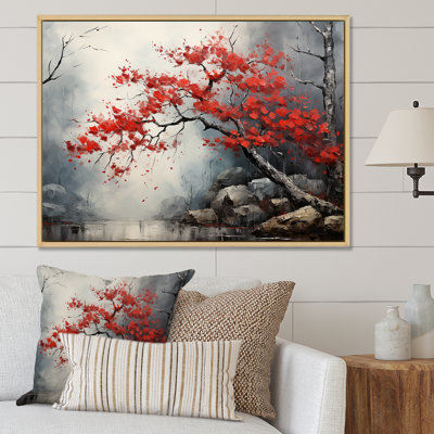 Fiery Red Maple Tree II - Art mural érable