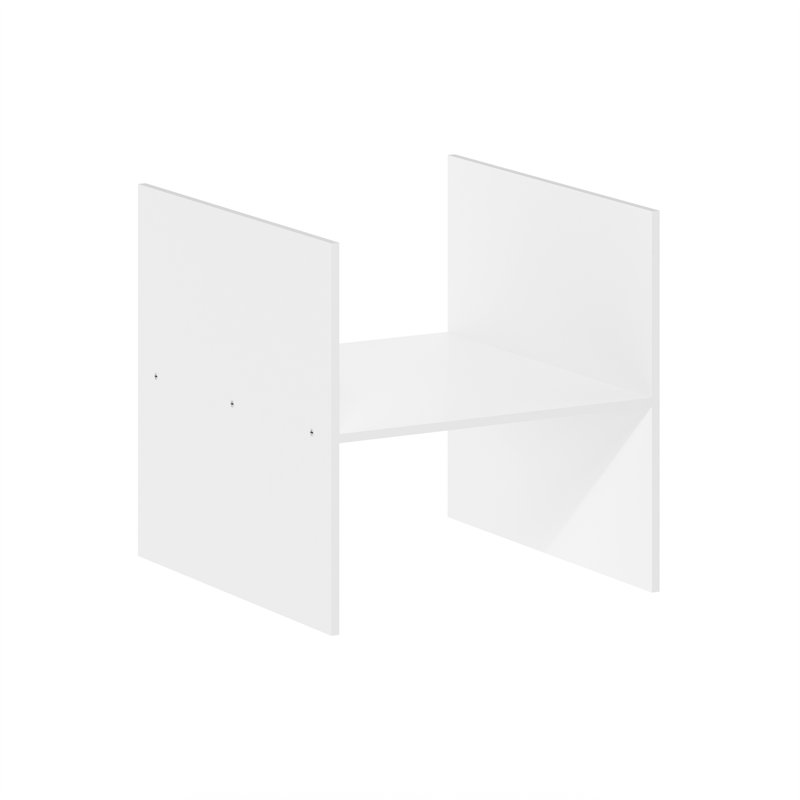 Mumbai H-Shelf Cube Tablette, organisateur de cubes de rangement, blanc, Blanc