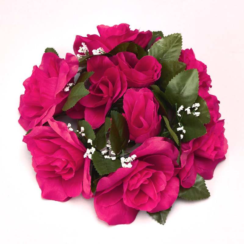 Arrangement floral fleur de roses, Fuchsia