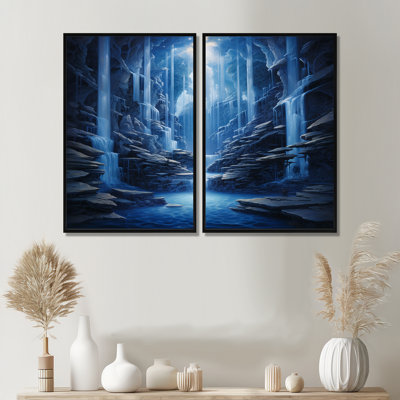 Impression sur toile cascade de fantaisie