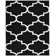 Bathampton Geometric Tufted Black Area Rug