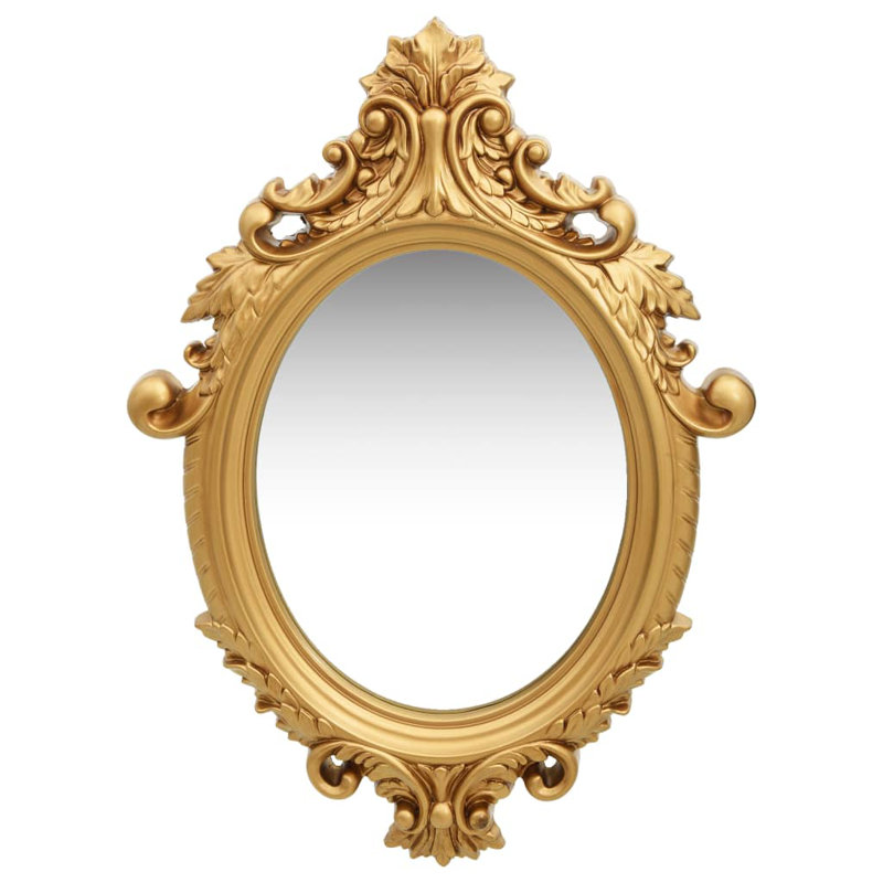 Ginn Oval Wall Mirror, Gold