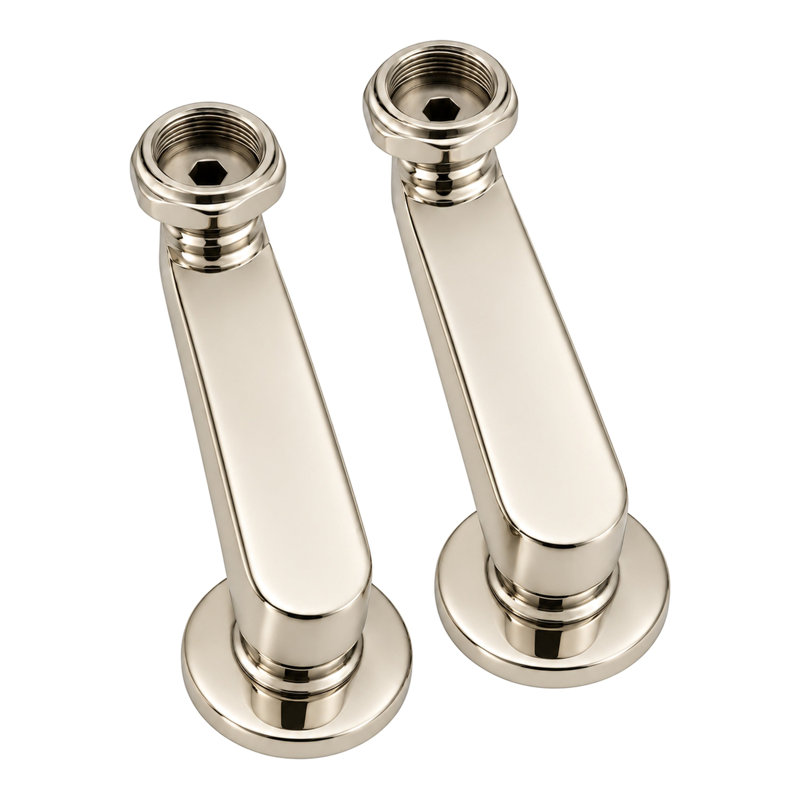Coupleur de bras pivotant 6 po avec vis de fixation, Nickel poli