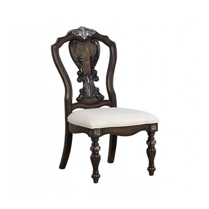Chaise d'appoint traditionnelle l 20,5 po (2 / RTC), brun foncé