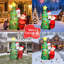 6ft LED Light-Up Inflatable Christmas Tree with Santa & Polar Bear | Water-Resistant Blow-Up Yard Decoration for Lawn & Garden
