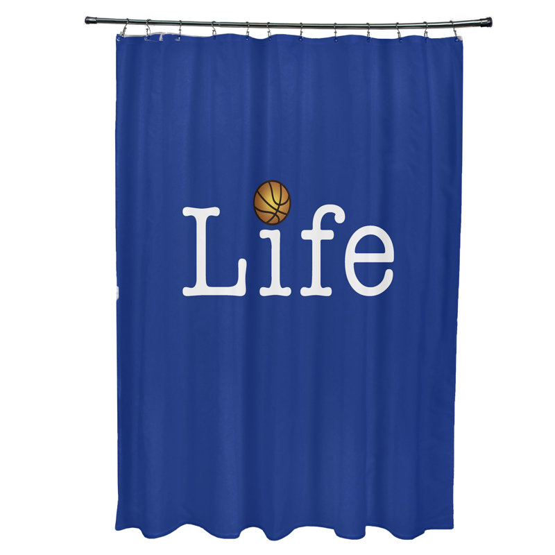 Rideau de douche simple Mablethorpe, Bleu royal
