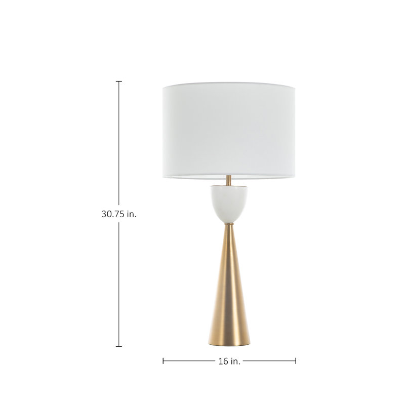 Rome Table Lamp - White, White