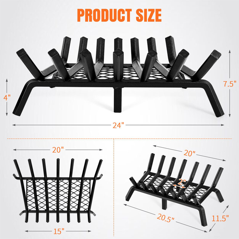 Grilles de foyer 24 po