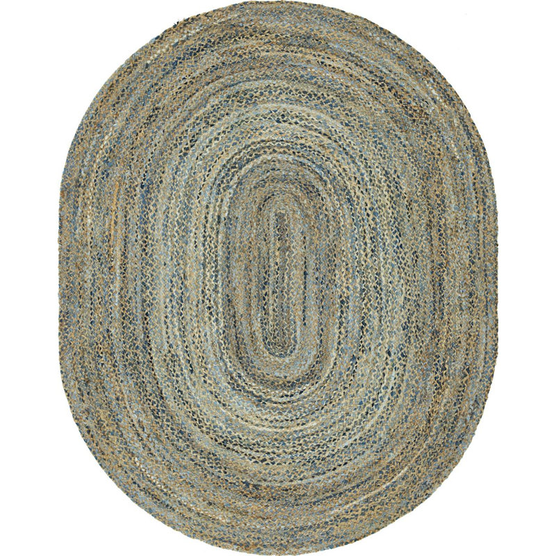 Mullewa Cotton Southwestern Indoor Rug, Oval 8' x 10'