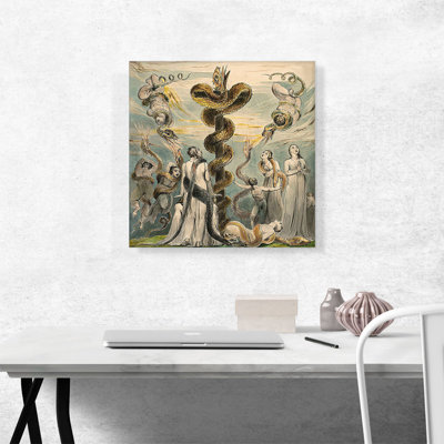 " Moses Erecting The Brazen Serpent " by William Blake Painting Print