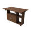 Chariot pour îlot de cuisine 47 "avec tablettes et roulettes