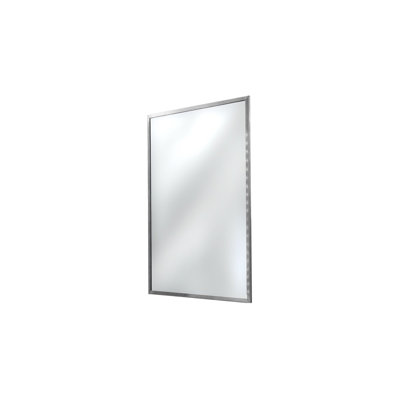 C85A96BD61C44E39982DB53FF3A043C2 Anti-Theft Framed Mirror 24" x 36" - Brushed Stainless