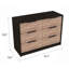 Commode rectangulaire 6 tiroirs Longhill-1017479416