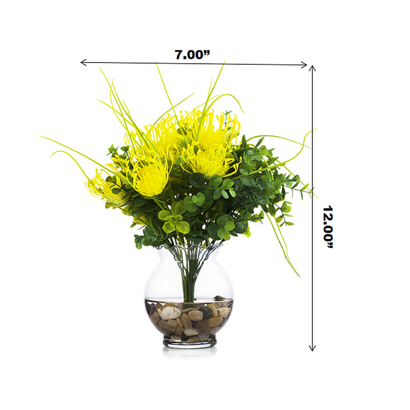 Pièce maîtresse de pivoine en vase, Jaune