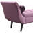 Purple Footstool With Rolled Arms, Button And 2 Cylindrical Pillows For Entryway Stylish Touch Bolster Decorative Centerpiece-1018547727