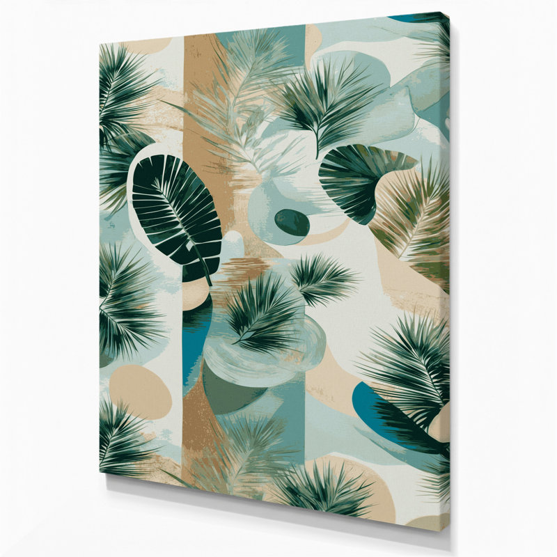«Abstract Shapes 48», art mural sur toile brune, H 14 po x l 11 po