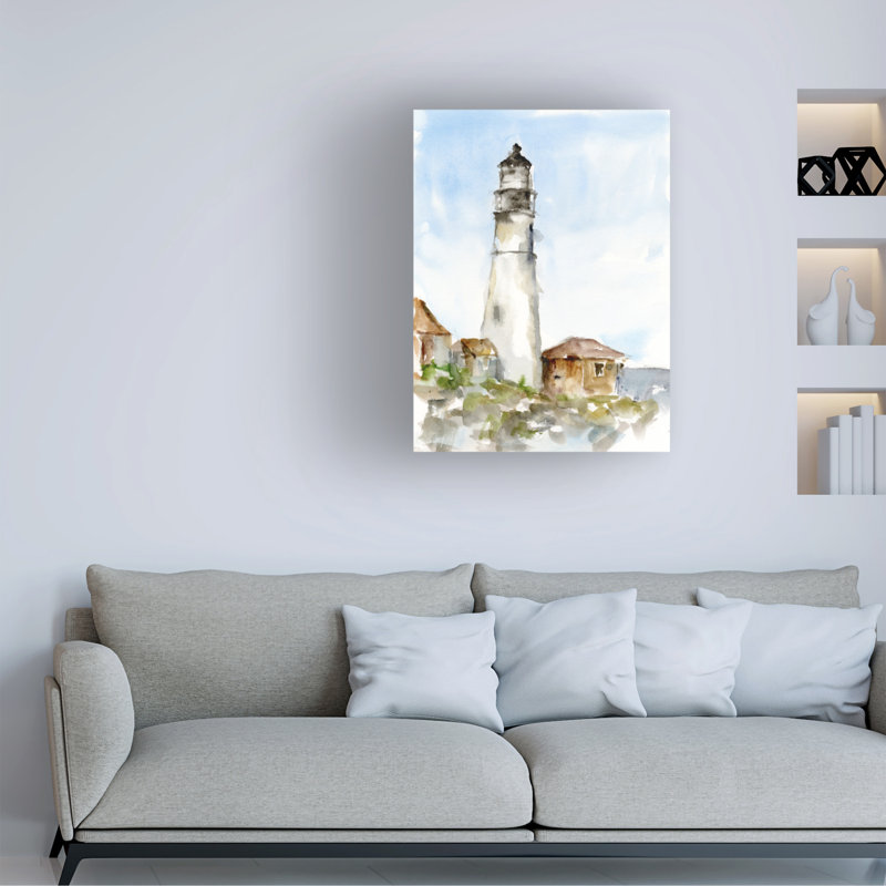 Étude du phare Plein Air I par Ethan Harper, H 14 po x l 19 po x P 2 po