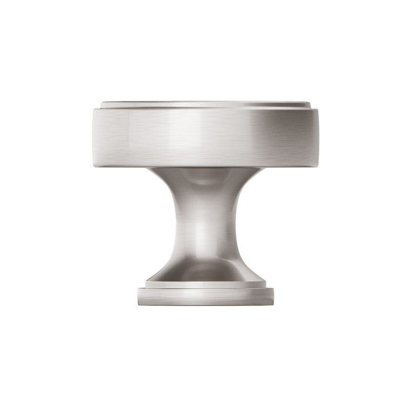 Poignée champignon 1 9/16 po de diamètre, Nickel brossé