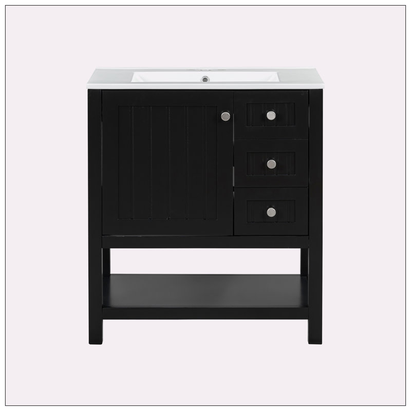 Meuble-lavabo 30 po avec lavabo en céramique