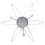 Christmas Tree Stand 1.73 49 x 49 x 15.5 cm Steel-40057602