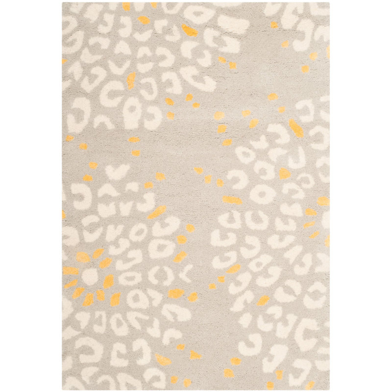 Andersen Hand Tufted Wool Floral Rug, Rectangle 2' x 3'