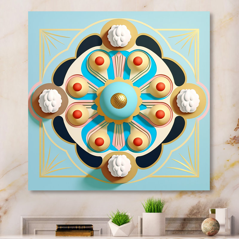 «Flourish Golden Consciousness II», reproduction sur toile, H 16 po x l 16 po x P 1 po, Toile tendue