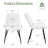 Modern Faux Leather Dining Chairs Set of 2, Upholstered Dining Side Chairs with Metal Legs, Comfort Backrest Chair For Kitchen Dining Room Cafe-1543726460-1543726463