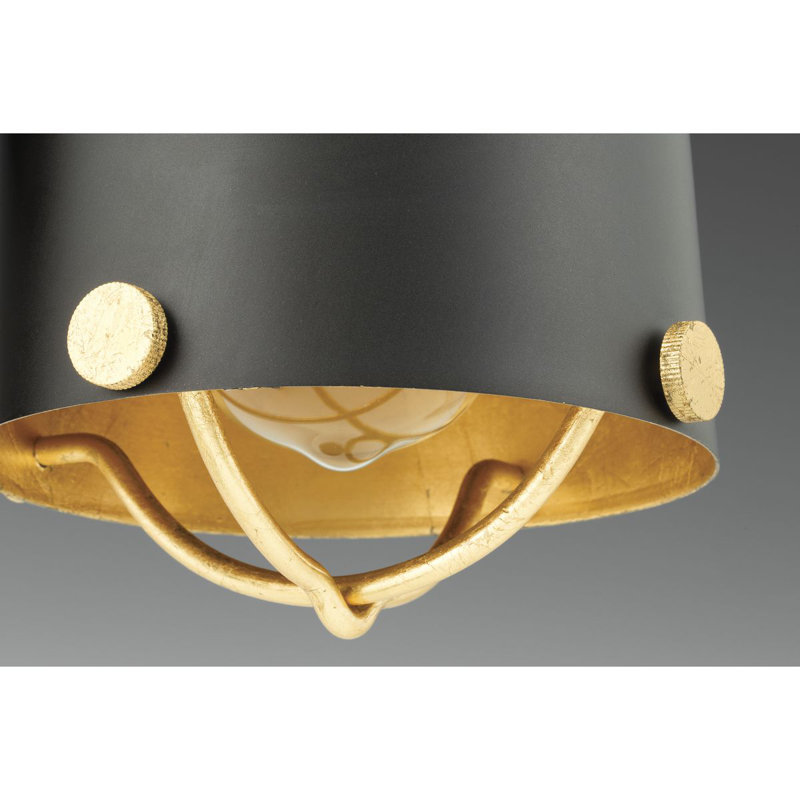 Robbs 1 - Light Single Pendant, Black, 25" H x 12.75" W x 12.75" D