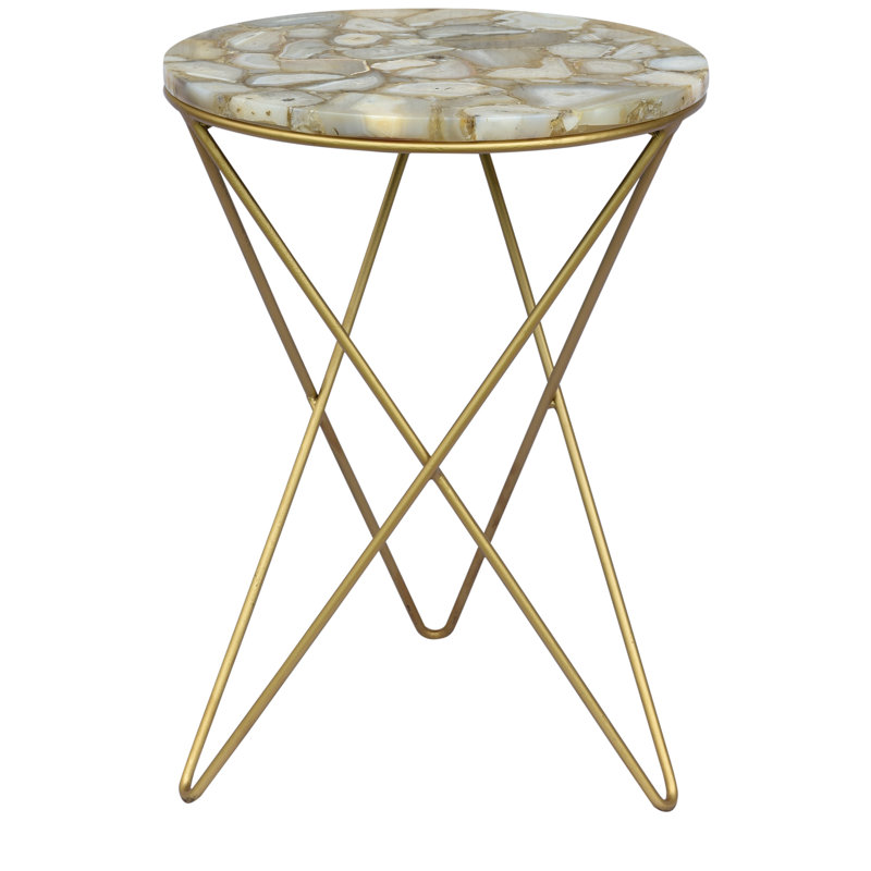 Sherbrooke Stone Top End Table