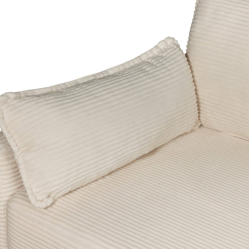 Fauteuil convertible 2-en-1 51 po, Beige