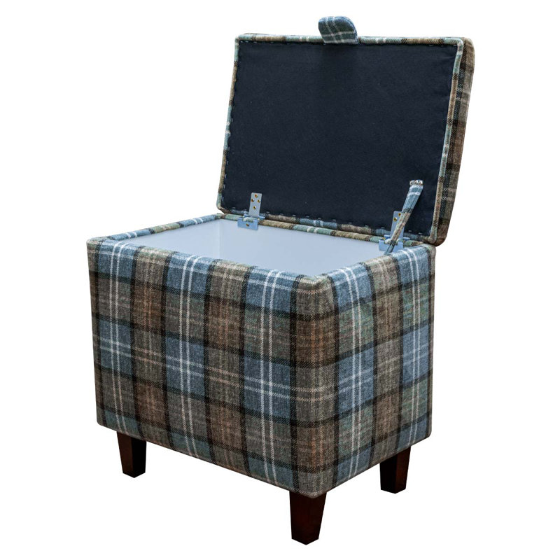 50.8cm Wide Rectangle Footstool Ottoman with Storage, Dark Brown