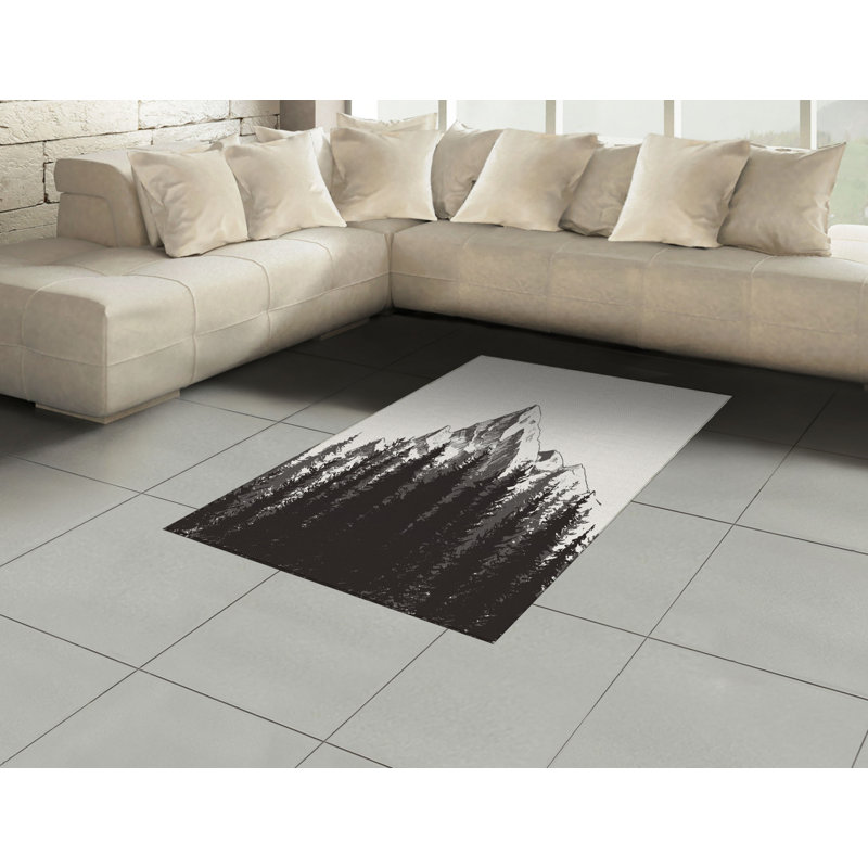 Prehistoric High Density Long Fiber Poly Threads Decorative Area Rug Carpet, Rectangle 4' x 5'8"