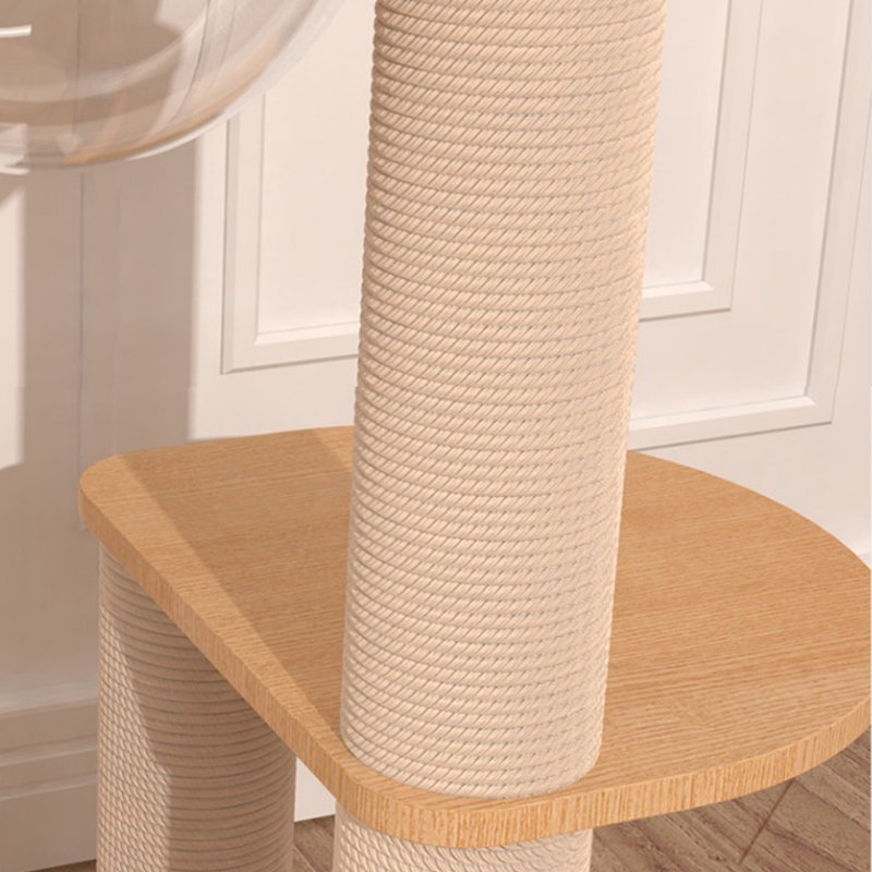 4-Tiers Cat Tree with Cat Condons,Perch,Scratching Posts