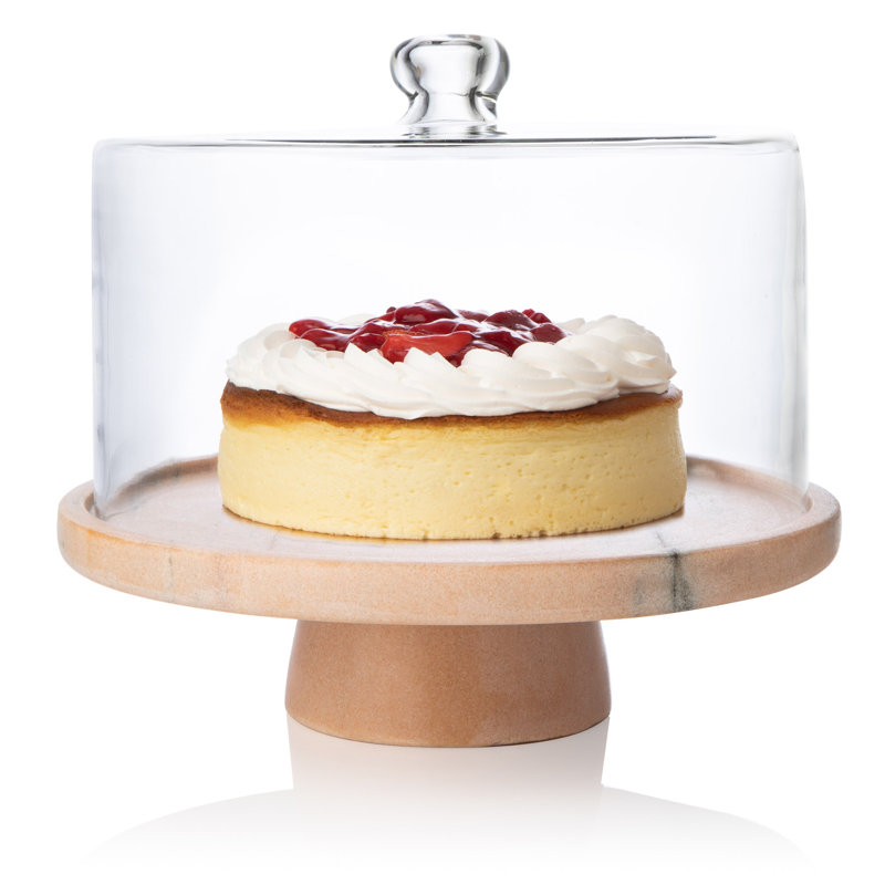 Présentoir à gâteaux avec dôme Sabrina, Pink
