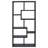 8-shelf Cappuccino Geometric Bookcase