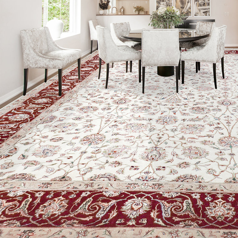 Hand Woven Wool Oriental Area Rug, Rectangle 5' x 8'