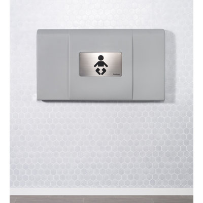 Foundations Ultra Horizontal Baby Changing Station, Light Gray