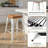 Upholstered Seat Counter Stools with Metal Frame-10508794-10508793