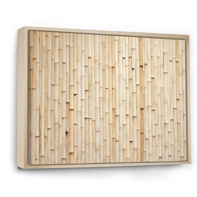 Minimalism Beige Bamboo Serenity - Bamboo Wall Art