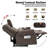 65.7" Modern Manual Reclining Loveseat With Storage Console And Cup Holders-378944016