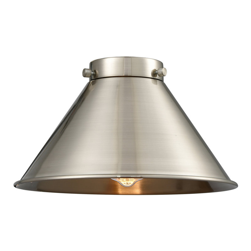 Franklin Restoration - Donner - 1 Light 10" Cord Hung Mini Pendant - On-Off Turn Switch - LED Bulb, Brushed Satin Nickel