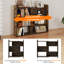 3-Tier Modern Retractable Bookcase, Multi-Layer Storage and Display Bookshelf-1516527452
