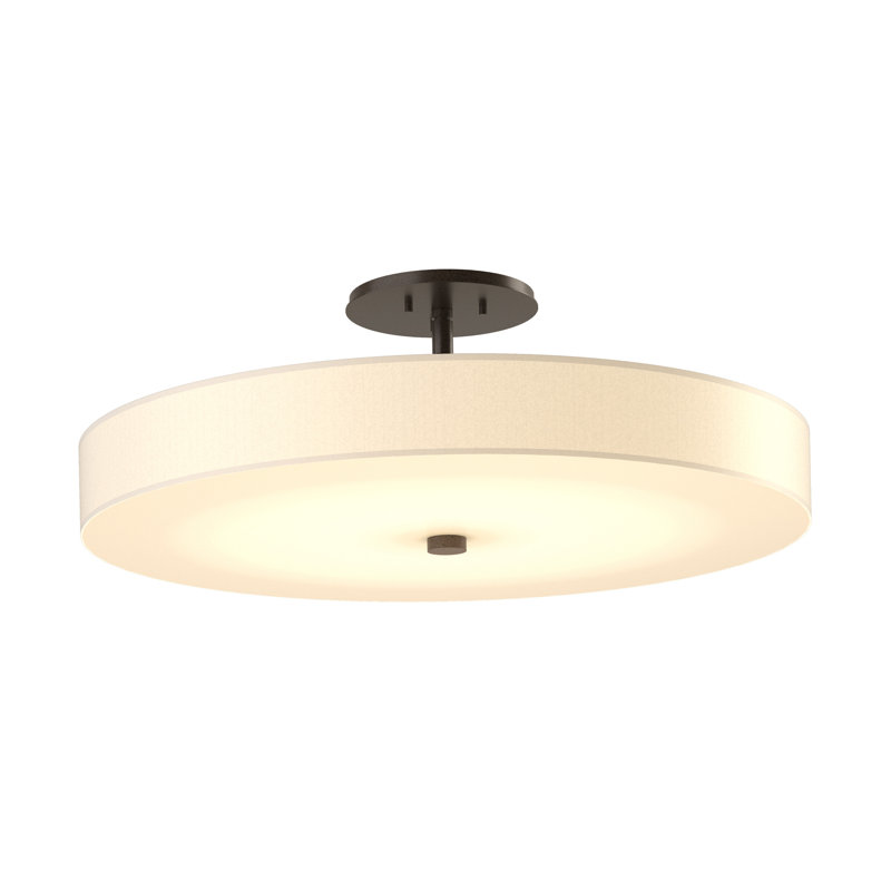 Disq 1 - Light 23" LED Semi Flush Mount, Bronze