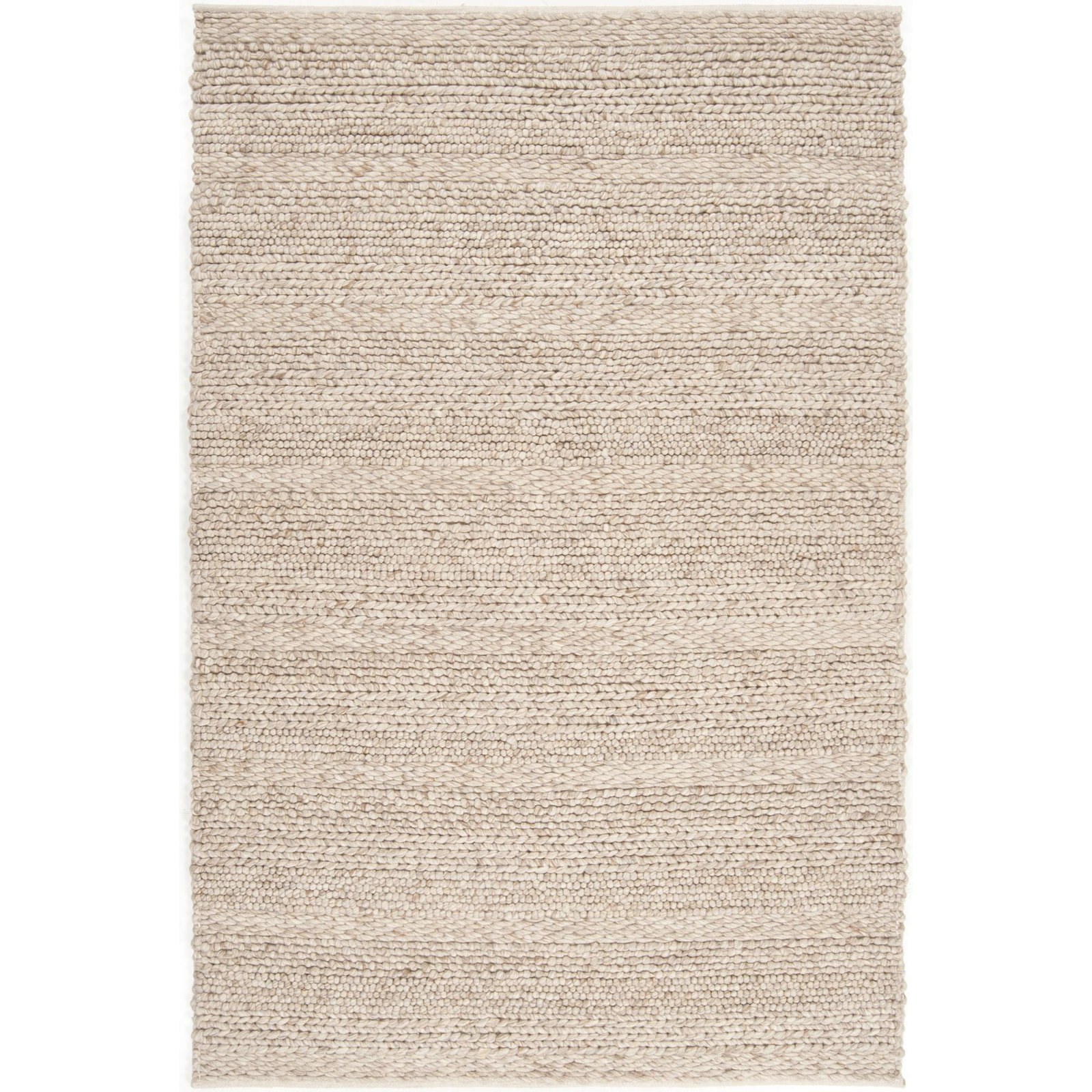 Zekia Cream Hand-Woven Wool Rug, Rectangle 15' x 18'