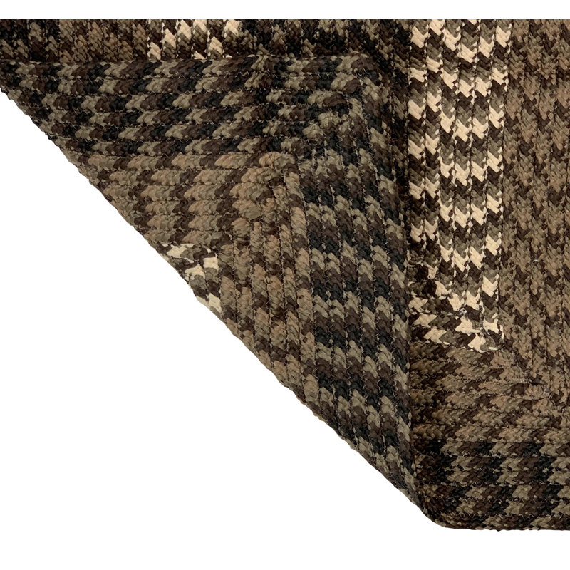 Tapis intérieur / extérieur en polypropylène tressé de couleur unie Vienne, 48 po octogonal