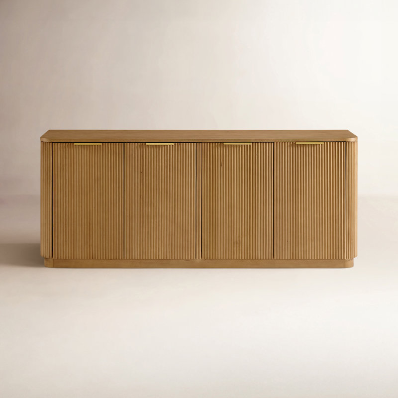 Nova 73.5" Sideboard, Reeded Birch