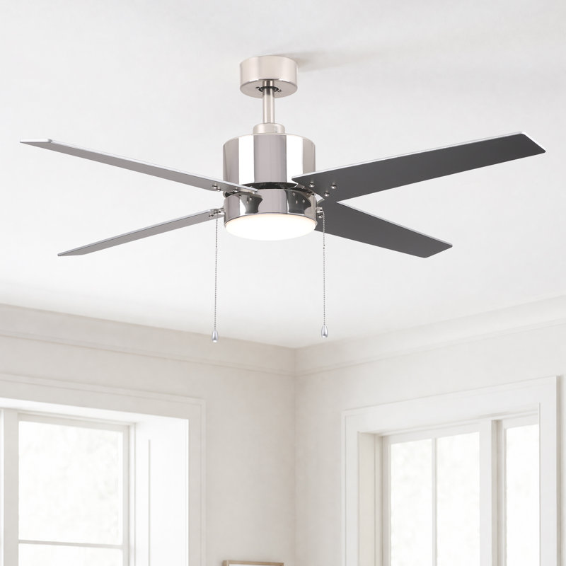 Ventilateur de plafond à chaîne avec ensemble de 52 lumières à tirer