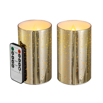 Flameless Candle with Holder